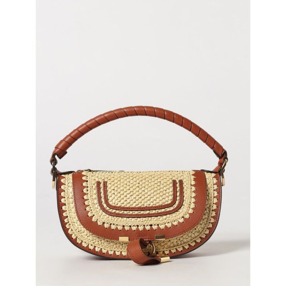 Chloe Women Marcie Small Hobo Bag Chloe In Raffia With Braided Leather Handle